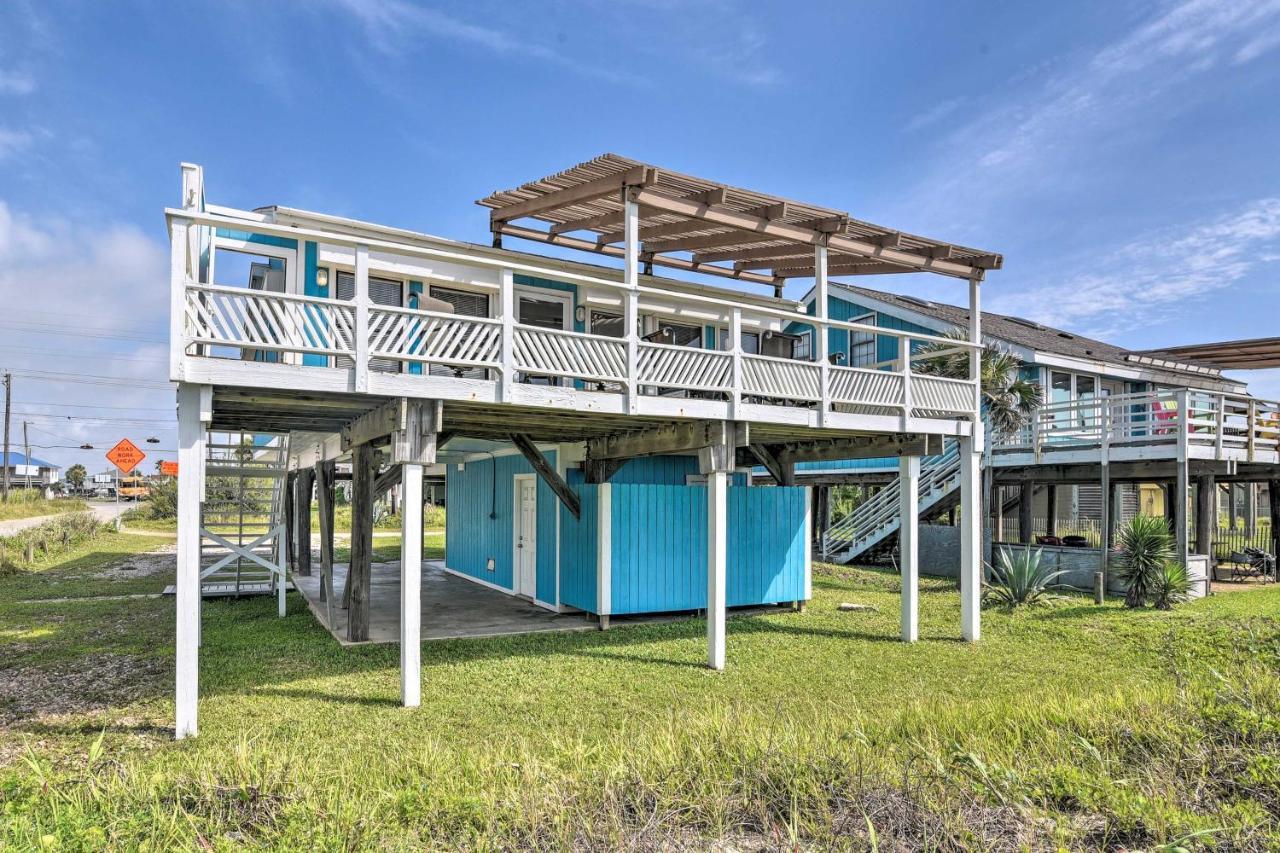 Galveston Beachfront House With Deck And Ocean Views! Exterior foto