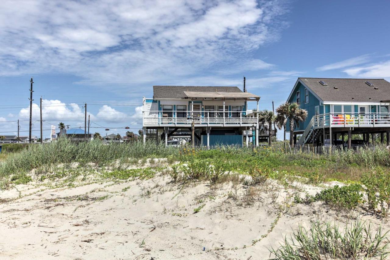 Galveston Beachfront House With Deck And Ocean Views! Exterior foto